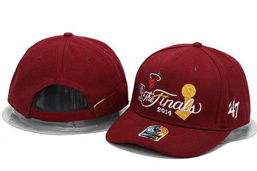 Miami Heat The Finals Red Snapback Hat YS 0701
